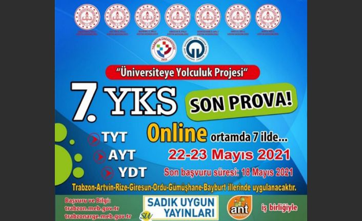 YKS son prova çevrimiçi yapılacak