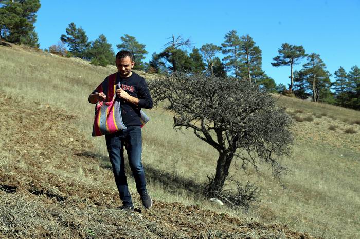 Kuşlar aç kalmasın diye 11 yıldır boş tarlaları ekiyorlar