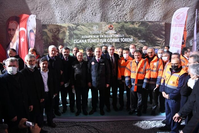 Zigana tünelinde ışık görme töreni düzenlendi