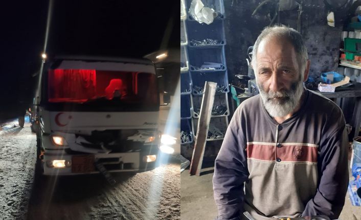 Tankerin çarptığı vatandaş hayatını kaybetti