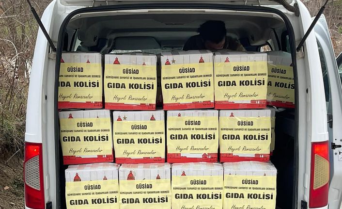 560 gıda kolisi ihtiyaç sahipleriyle buluşturuldu