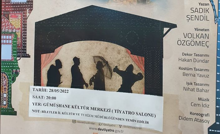 Kanlı Nigar Gümüşhane’de sahnelenecek