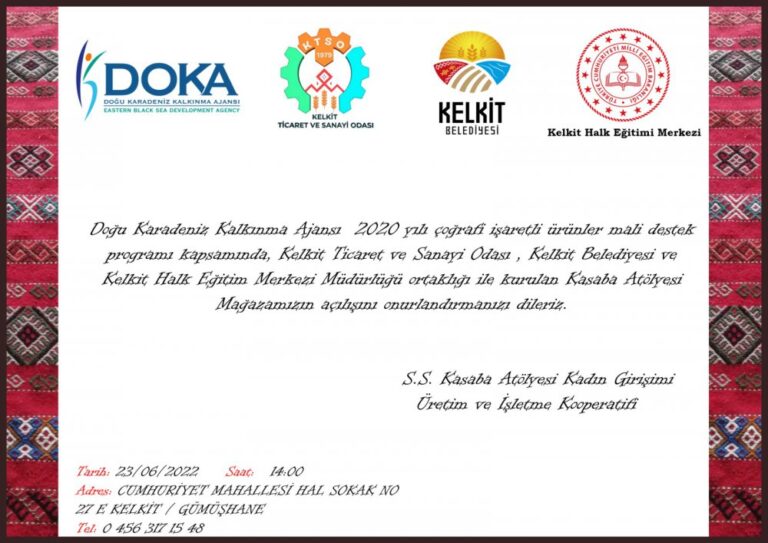 Kasaba Atölyesi açılıyor