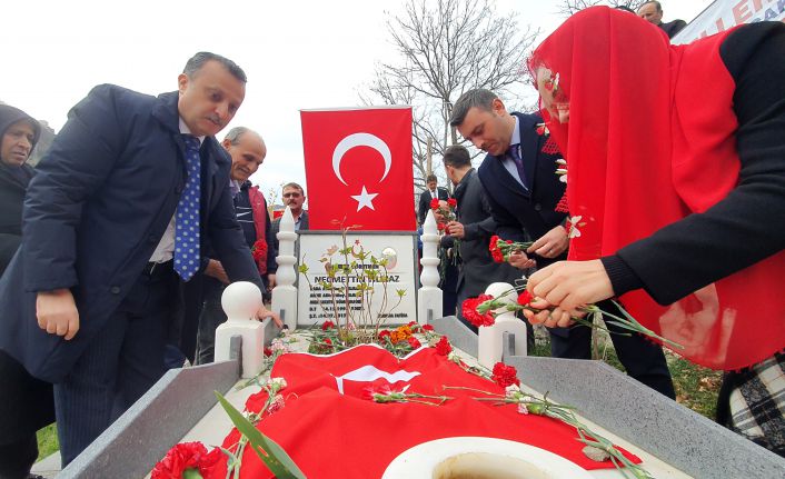 Şehit Öğretmen Necmettin Yılmaz Öğretmenler Gününde kabri başında anıldı