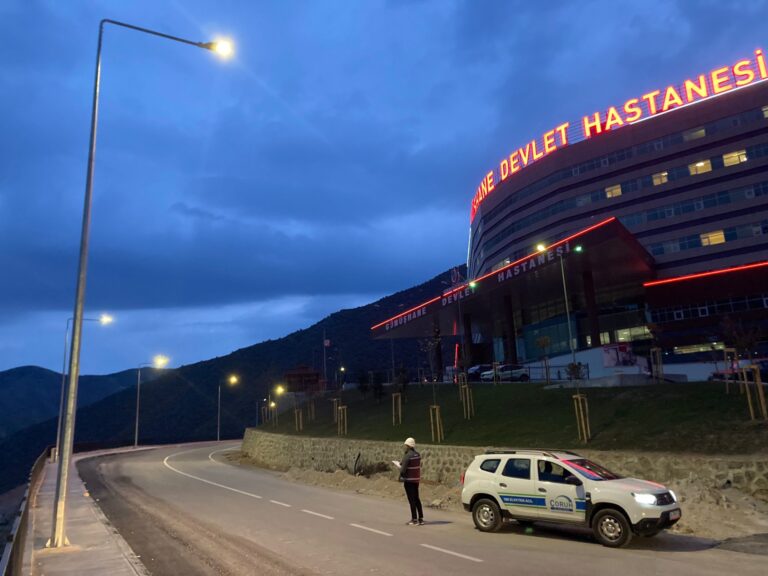 Yeni Hastane Yolunun Elektrik Altyapı ve Aydınlatma çalışmasını tamamlandı