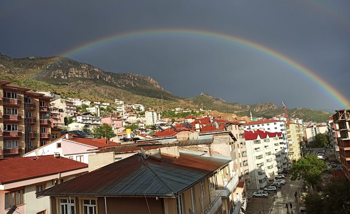 Gümüşhane semalarında gökkuşağı güzelliği