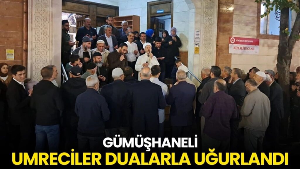 Gümüşhaneli umreciler dualarla uğurlandı