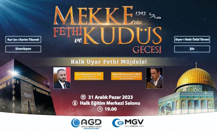 AGD Mekke’nin Fethi ve Kudüs Gecesi düzenleyecek