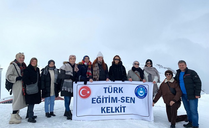 Kelkit Türk Eğitim Sen Ailesi Ergan Dağı’nda çocuklar gibi eğlendi