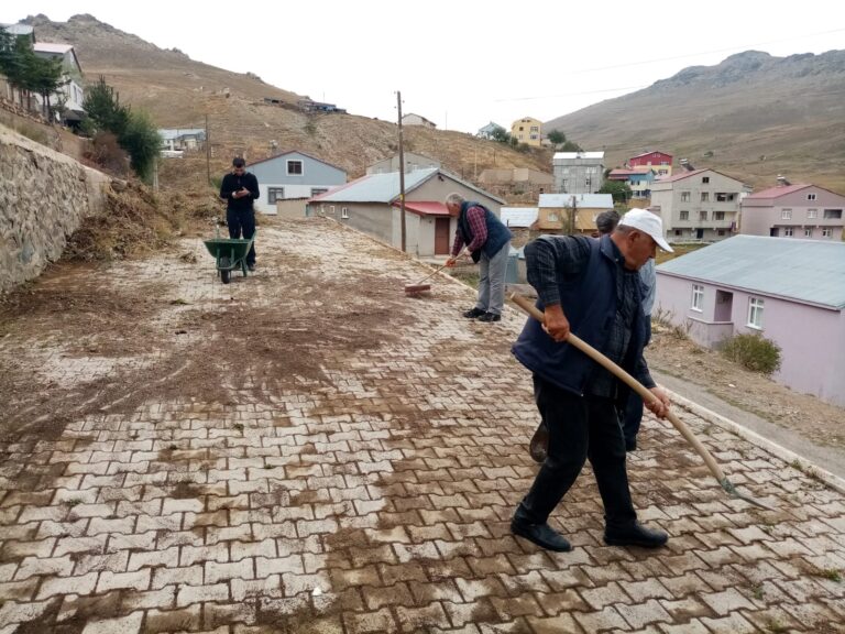 Demirören Köyü’nde güzel bir imece örneği
