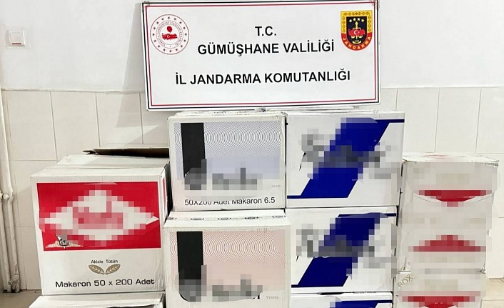 Gümüşhane’de 370 bin adet boş makaron ele geçirildi