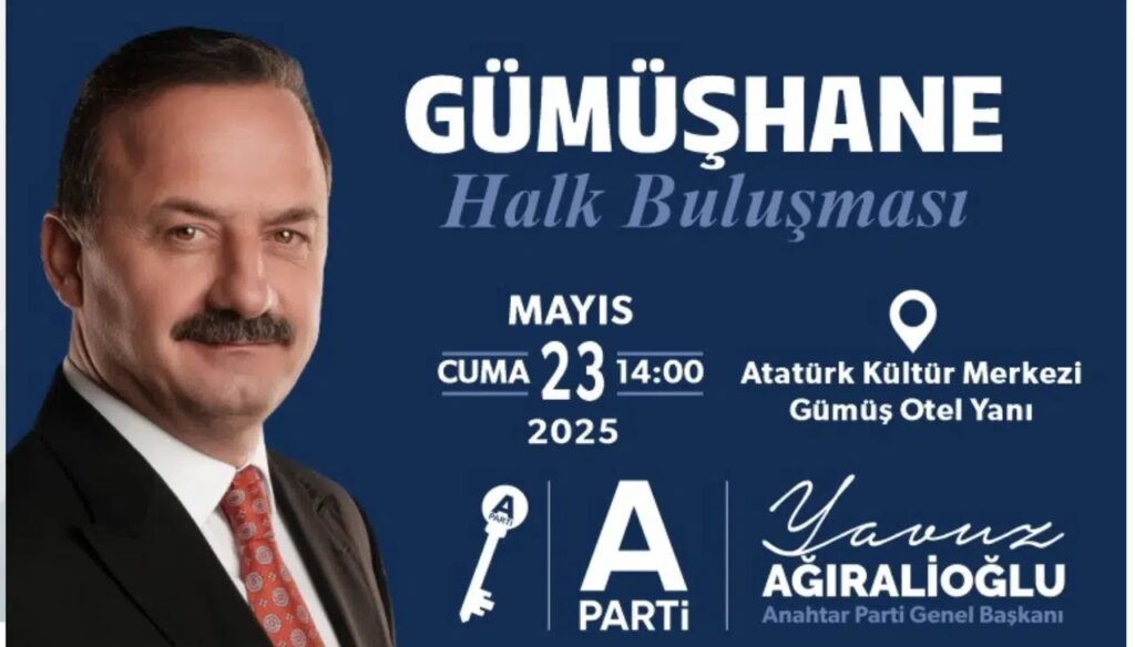 Ağıralioğlu Gümüşhane’de esnafla buluşacak, parti binası açacak
