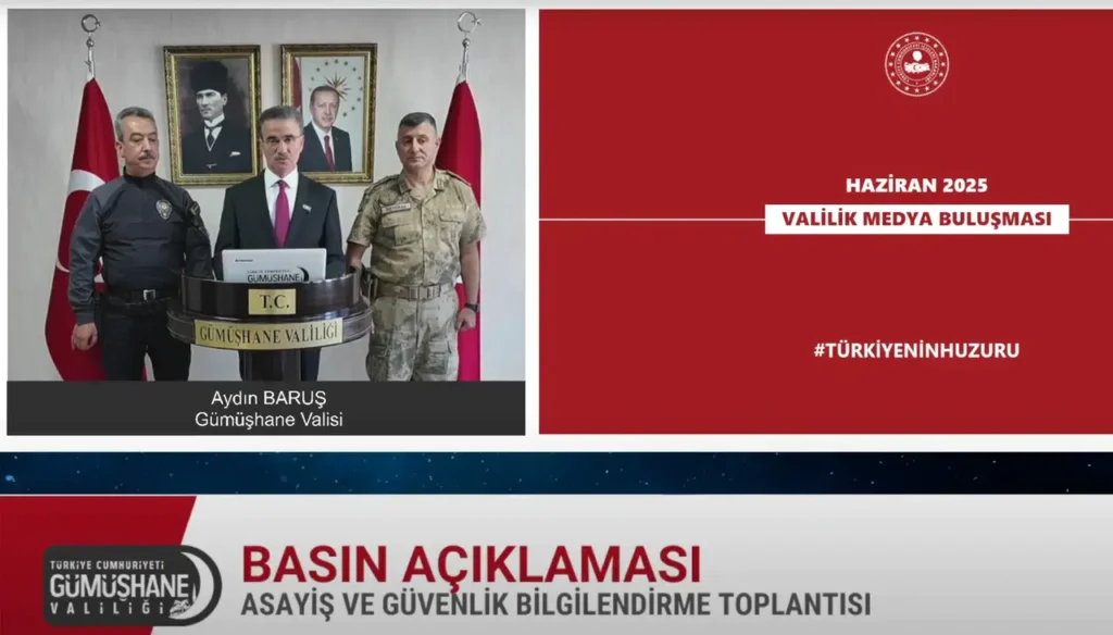 Vali Baruş, Haziran 2025 asayiş rakamlarını açıkladı