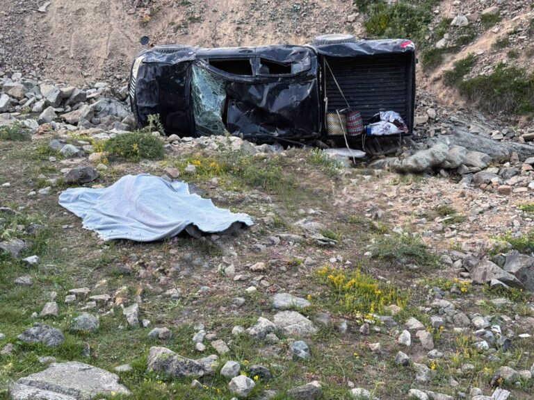 Yayla yolunda feci kaza: 1 ölü, 5 yaralı