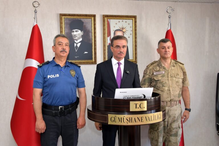 Gümüşhane’de Temmuz ayı asayiş verileri açıklandı