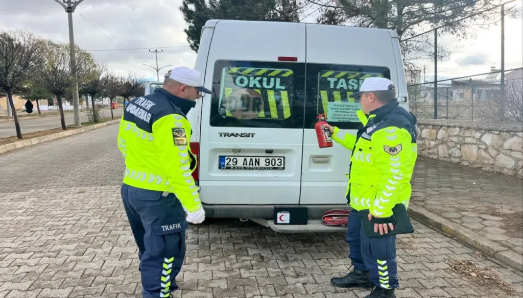 Okul Servislerine ‘Kış’ ve ‘Güvenlik’ denetimi