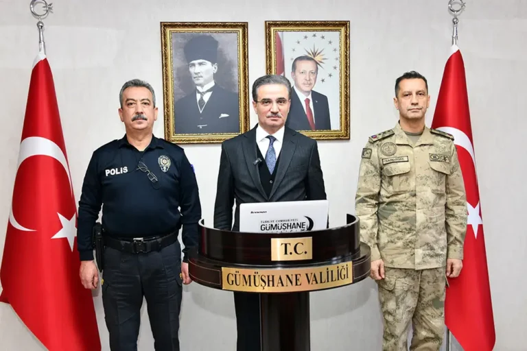 Vali Aydın Baruş Gümüşhane’nin 2025 yılı asayiş ve güvenlik verilerini kamuoyuyla paylaştı