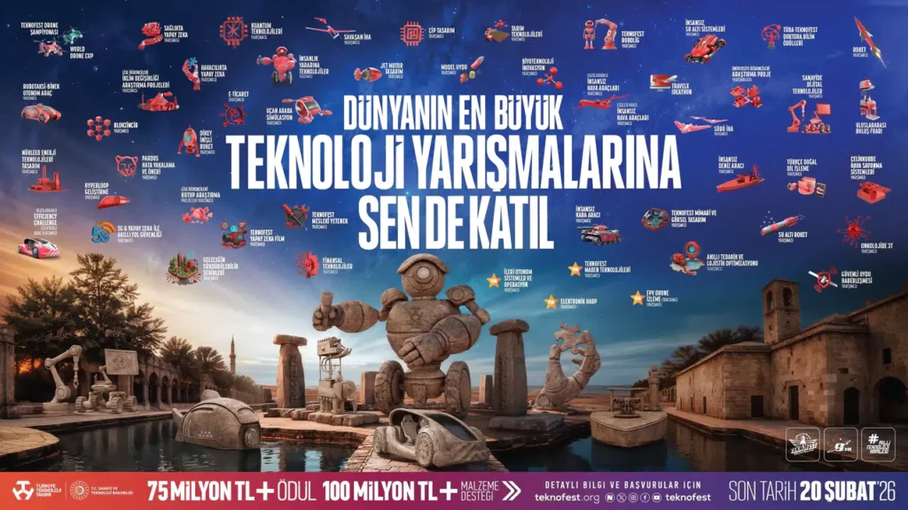 TEKNOFEST 2026 Teknoloji Yarışmalarına başvurular başladı!