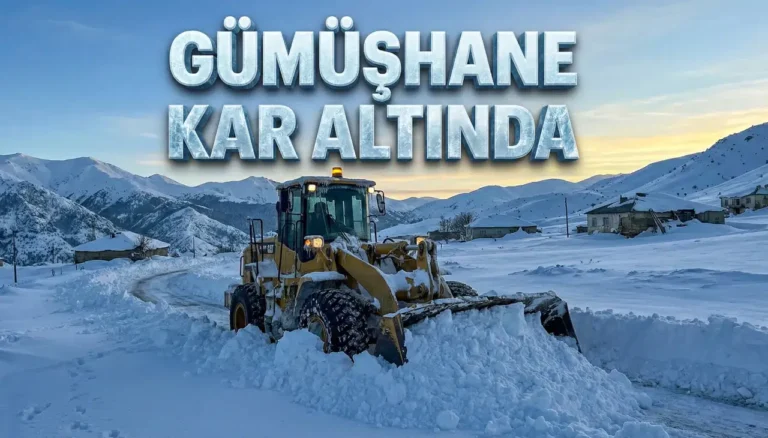 Gümüşhane kar altında: 182 köyde ulaşım durdu