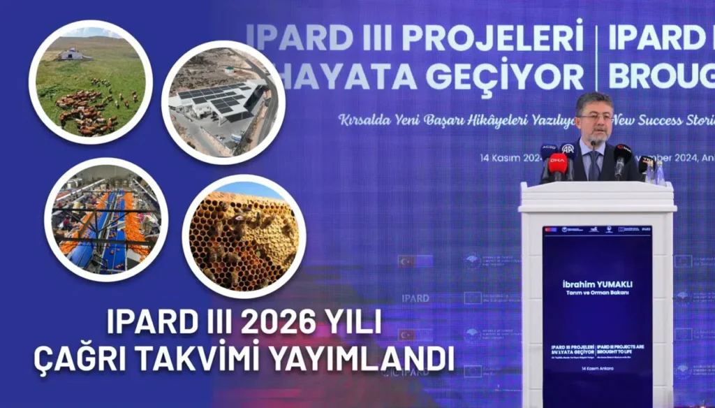 IPARD III 2026 çağrı takvimini açıklandı: 241 milyon Avro hibe desteği
