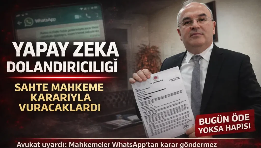 Dolandırıcıların yeni yöntemi pes dedirtti: Yapay zekâyla sahte mahkeme belgesi