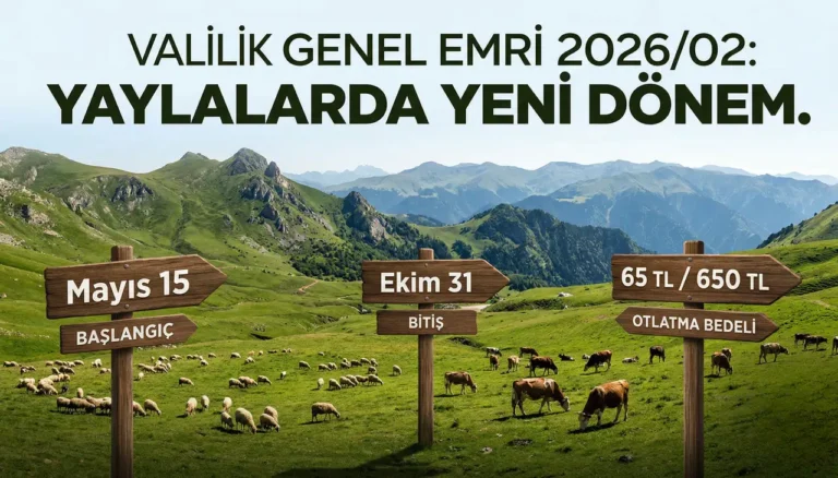 Mera ve yaylaklarda izinsiz otlatmaya ağır yaptırım