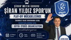Gümüşhane Belediyesi’nden dev maça otobüs desteği