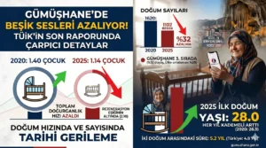 Gümüşhane’de Beşik Sesleri Azalıyor! TÜİK’in Son Raporunda Çarpıcı Gümüşhane Detayları