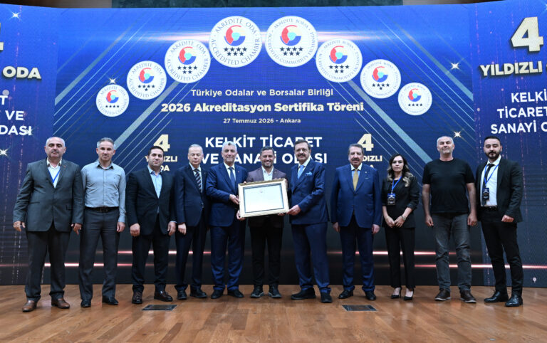 Kelkit TSO, Akredite Oda Sertifikasını Aldı
