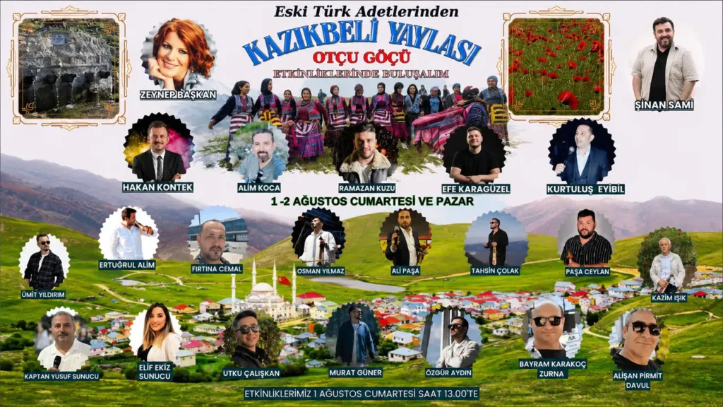 Kazıkbeli Yaylası’nda Asırlık ‘Otçu Göçü’ Geleneği 1-2 Ağustos’ta Yaşatılacak