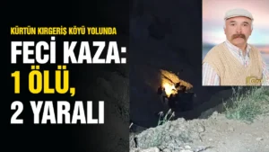 Kürtün Kırgeriş Köyü Yolunda Feci Kaza: 1 Ölü, 2 Yaralı