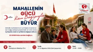 Gümüşhane’de “Mahallenin Gücü Kan Bağışıyla Büyür” Kampanyası Başlıyor