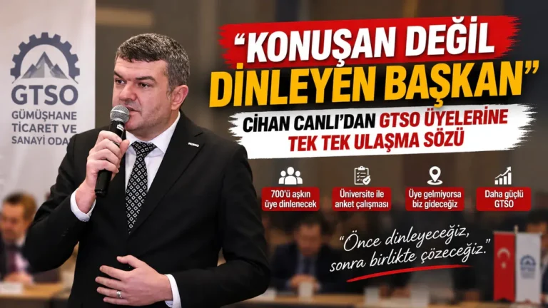 “Konuşan Değil Dinleyen Başkan”: Cihan Canlı’dan GTSO Üyelerine Tek Tek Ulaşma Sözü