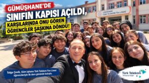 Gümüşhane’de Sınıfın Kapısı Açıldı, Karşılarında Onu Gören Öğrenciler Şaşkına Döndü!