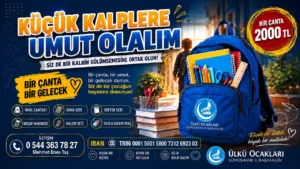 Ülkü Ocaklarından “Bir Çanta, Bir Gelecek” kampanyası