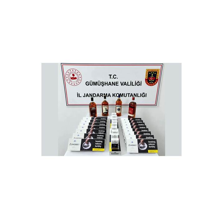 Jandarma ekipleri kaçak sigara ve alkol ele geçirdi